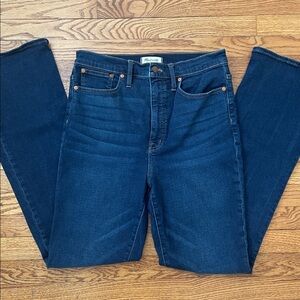 Madewell Skinny Flare Dark Indigo Denim Jeans 30 Tall
